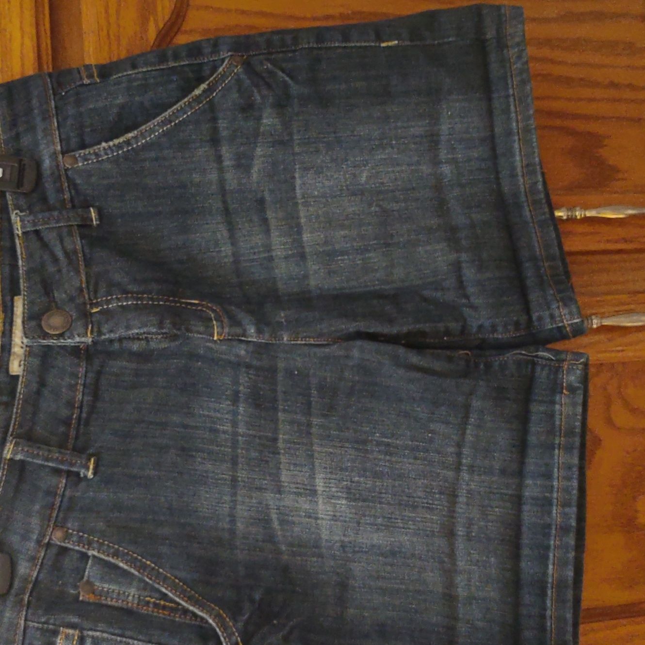 Ruffhewn 1981 Denim Blue Shorts Size 6 Brand New 98 Percent Cotton